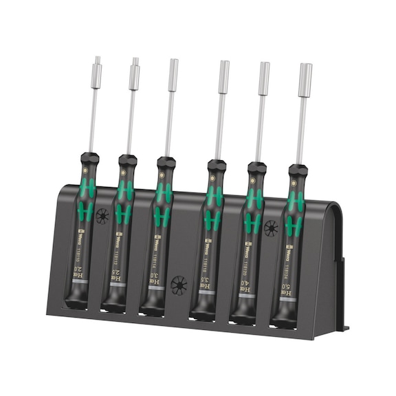 WERA Electronics screwdriver set 2069/6 in rack 05118158001 - Screwdriver set