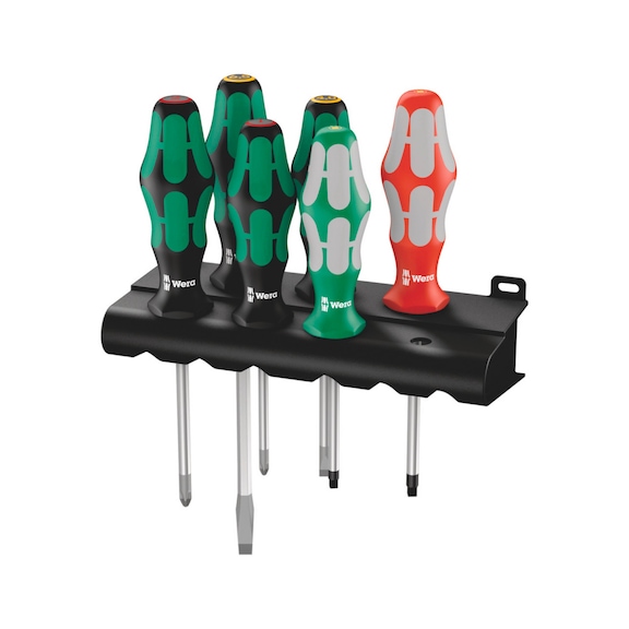 WERA screwdriver set 334/368/6 in rack 05347778001 - Screwdriver set