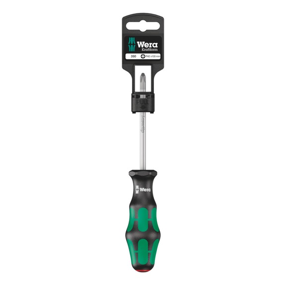 WERA Cross-recess screwdriver 350 SB PH 2x100 mm 05100052001 - Screwdriver 350 PH SB