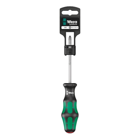 WERA Cross-recess screwdriver 350 SB PH 0x60 mm 05100050001 - Screwdriver 350 PH SB