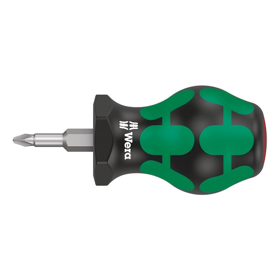 WERA Carburetor screwdriver Phillips 350 PH Stubby PH 1x25 mm 05008850001 - Kreuzschlitz Stubby/Vergaserschraubendreher 350 PH