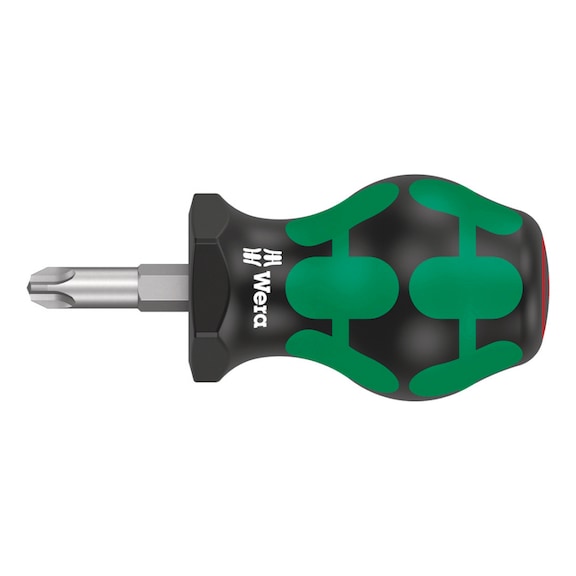 WERA Carburetor screwdriver Phillips 350 PH Stubby PH 3x25 mm 05008852001 - Kreuzschlitz Stubby/Vergaserschraubendreher 350 PH