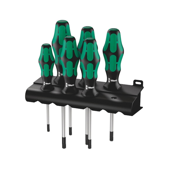 WERA Schraubendrehersatz 367/6 TX im Rack 6‑teilig 05028062001 - Schraubendreher Satz