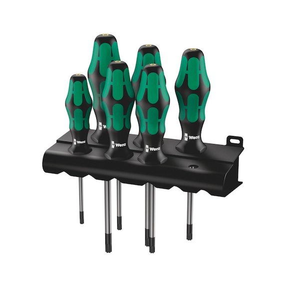WERA screwdriver set 367/6 TX BO in rack 05138250001 - Screwdriver set