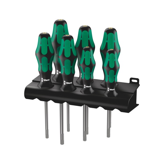 WERA screwdriver set 367/7 TX HF in rack 05223161001 - Screwdriver set