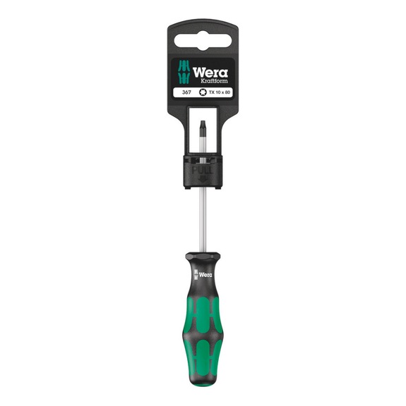 WERA Screwdriver 367 SB TX 10x80 mm 05100060001 - Hexagon socket screwdriver