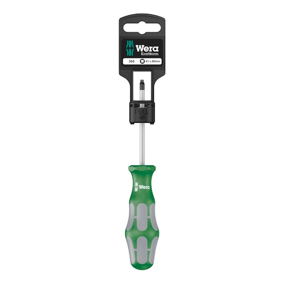 WERA Hexagon socket screwdriver 368 SB 1x 1x80 mm 05100070001 - Square socket screwdriver