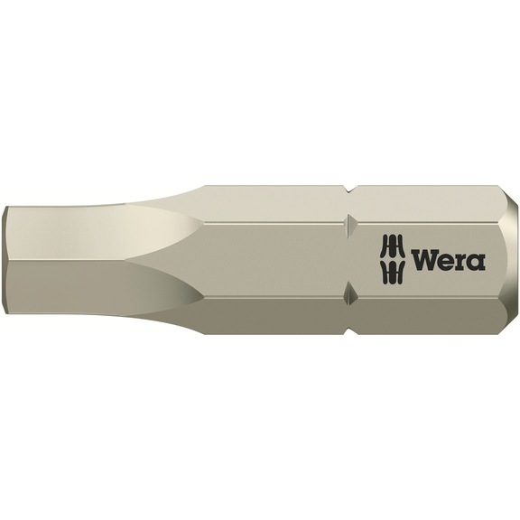 WERA Hexagon socket bit 3840/1 TS Torsion form stainless steel 5.5x25 mm 05071077001 - Bit For hexagonal socket head screws Edelstahl 3840/1 TS