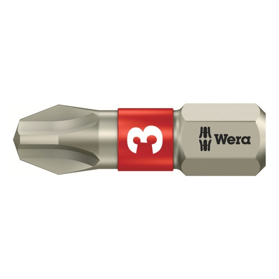 WERA PH-Bits 3851/1 TS Torsion Edelstahl PH 3x25 mm 05071012001 - Bit für Kreuzschlitzschrauben Edelstahl 3851/1 TS