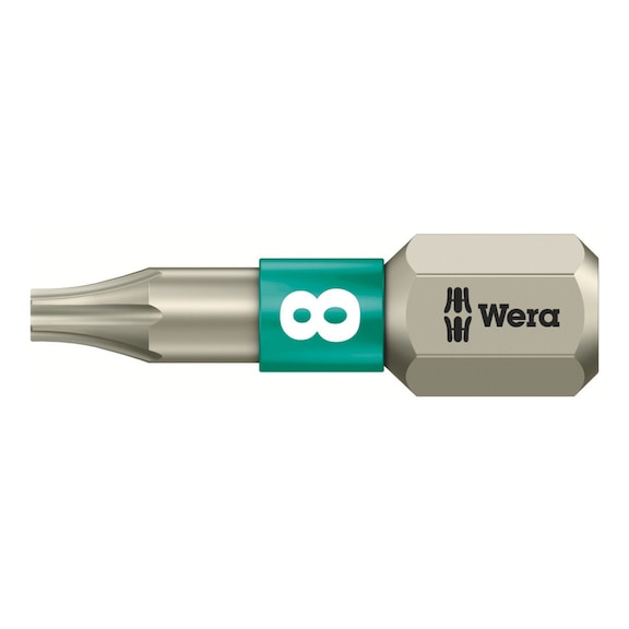 WERA Bit 3867/1 TS TX Torsion Stainless steel TX 8x25 mm 05071030001 - Bits for TX Screws Edelstahl 3867/1 TS