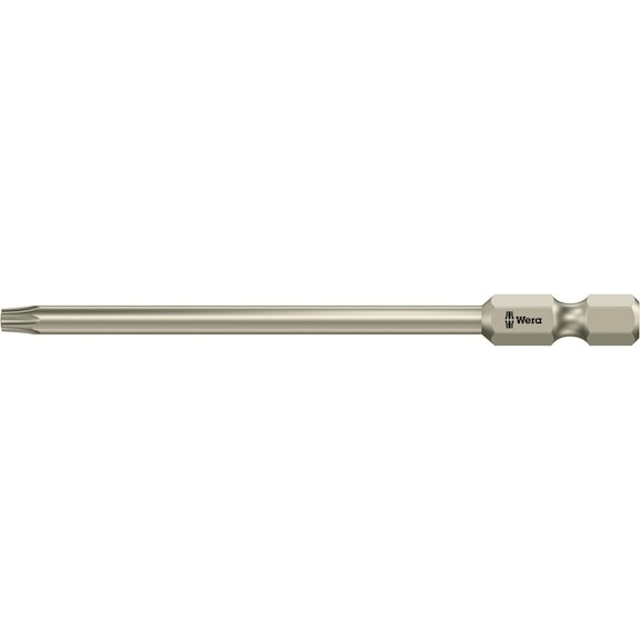 WERA Bit 3867/4 TX BO with hole stainless steel TX 15x89 mm 05071090001 - Bits with bore hole for TX screws 3867/4 BO