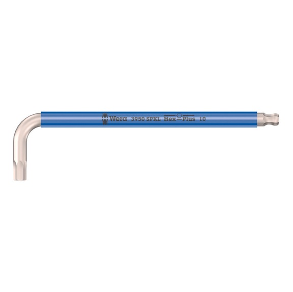 WERA Hex key 3950 SPKL Stainless steel Multicolour 10x224 mm 05022668001 - Hexagon socket screwdriver