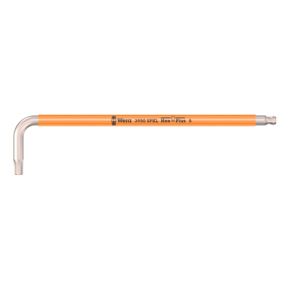 WERA Hex key 3950 SPKL Stainless steel Multicolour 5x154 mm 05022665001 - Hexagon socket screwdriver