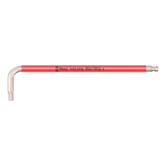 WERA Hex key 3950 SPKL Stainless steel Multicolour 6x172 mm 05022666001 - Hexagon socket screwdriver