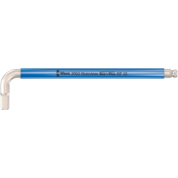 WERA Hex key 3950 SPKL HF Stainless steel Multicolour 10x224 mm 05022698001 - Hexagon socket screwdriver
