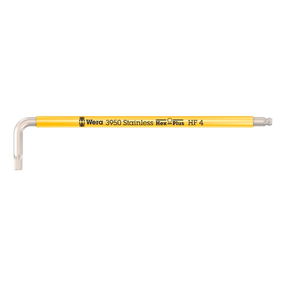 WERA L-key 3950 SPKL HF Multicolour stainless steel 4x137 mm 05022694001 - Hexagon socket screwdriver