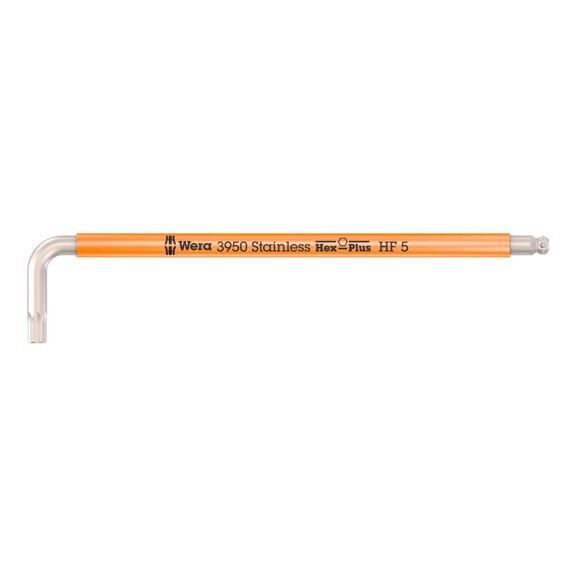 WERA L-keys 3950 SPKL HF Multicolour stainless steel 5x154 mm 05022695001 - Hexagon socket screwdriver