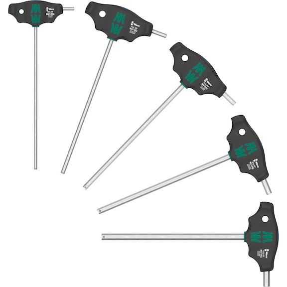 WERA Screwdriver Set Cross-Handle 454/5 HF SHK Set 1 05136070001 - Screwdriver set