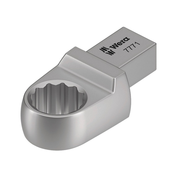WERA Einsteck-Ringschlüssel 7771 9x12x15x44 mm 05078628001 - Vierkant Einsteck-Ringschlüssel 9x12 mm 7771