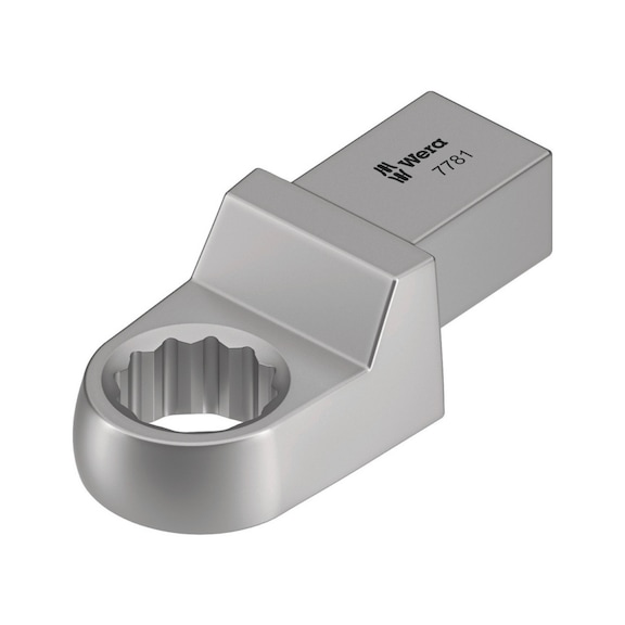 WERA Einsteck-Ringschlüssel 7781 14x18x18x64 mm 05078695001 - Vierkant Einsteck-Ringschlüssel 14x18 mm 7781
