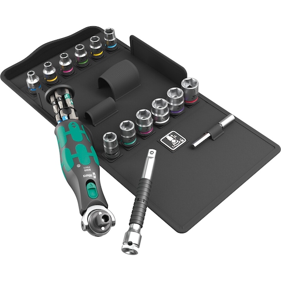 WERA Compact Cyclops Ratchet 8009 Cyclops Pocket Set 3 05004284001 - Tool assortment