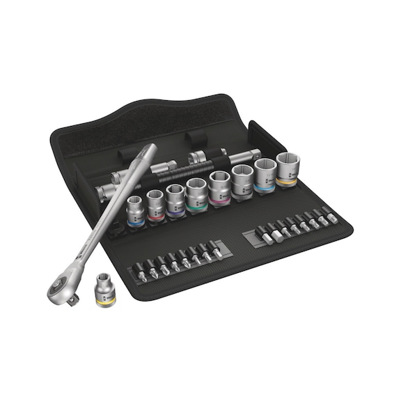 WERA Zyklop Metal ratchet set 8100 SB 10 Square drive, imperial 05004050001 - Tool assortment