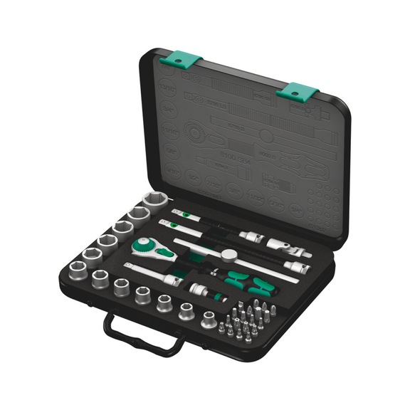 WERA Zyklop speed ratchet set 8100 SB 4 3/8 in drive imperial 05003596001 - Socket wrench (set)