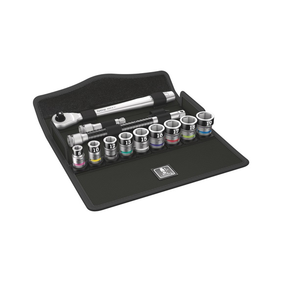 WERA Zyklop Metal ratchet set 8100 SB HF 1 change-over lever metric 05003785001 - Tool assortment