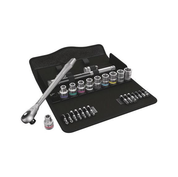 WERA Zyklop Metal ratchet set 8100 SC 10 Square drive, imperial 05004080001 - Socket wrench (set)