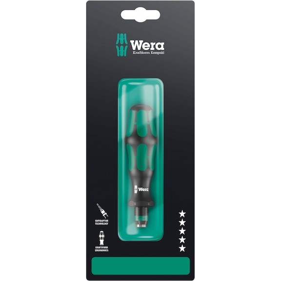 WERA Bit Hand Holder 816 R SB 1x1/4 in x119 mm 05073540001 - Reversible screwdriver set