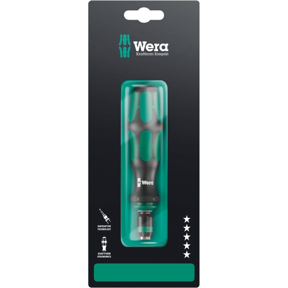 WERA Bit Hand Holder 817 R SB 1x1/4 in x133 mm 05073541001 - Reversible screwdriver set