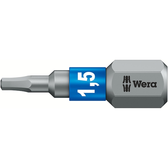 WERA Hexagon Socket Bit BiTorsion 840/1 BTZ Hex-Plus 1.5x25 mm 05056680001 - Bit For hexagonal socket head screws 840/1 BTZ