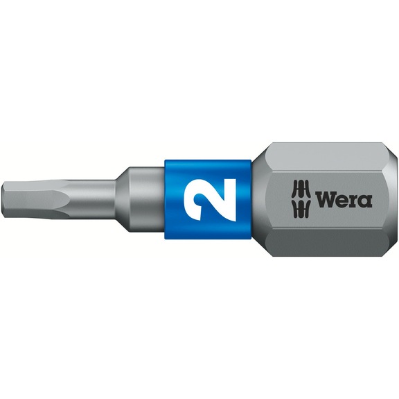 WERA Hexagon socket bit BiTorsion 840/1 BTZ Hex-Plus 2x25 mm 05056681001 - Bit For hexagonal socket head screws 840/1 BTZ
