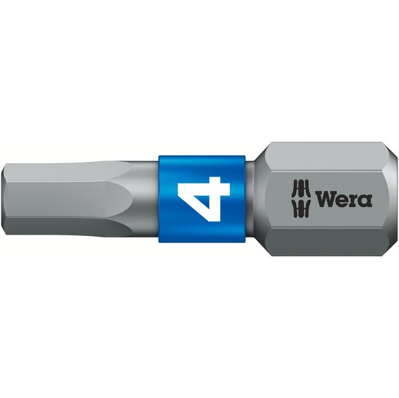 WERA Innensechskant Bit BiTorsion 840/1 BTZ Hex-Plus 4x25 mm 05056684001 - Bits für Innensechskantschrauben 840/1 BTZ