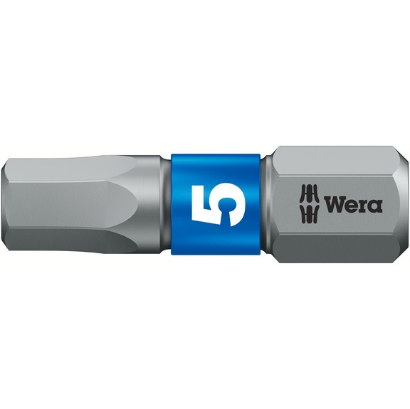 WERA Hexagon socket bit BiTorsion 840/1 BTZ Hex-Plus 5x25 mm 05056685001 - Bit For hexagonal socket head screws 840/1 BTZ