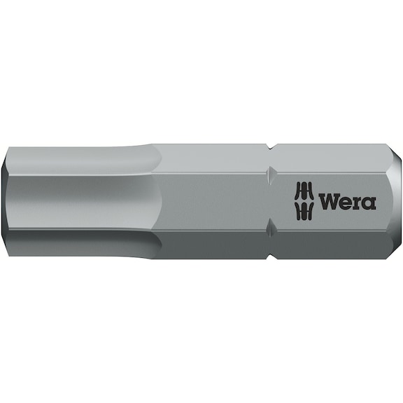 WERA Hexagon socket bit BiTorsion 840/1 BTZ Hex-Plus 6x25 mm 05056687001 - Bit For hexagonal socket head screws 840/1 BTZ