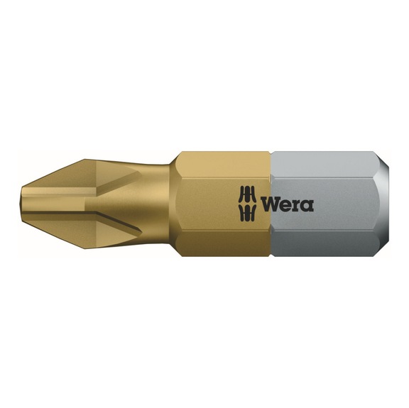WERA TiN bit for Phillips screws 851/1 TiN PH 2x25 mm 05480172001 - Bits for Phillips Screws 851/1 TiN
