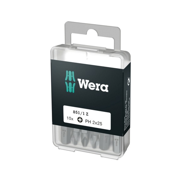 WERA PH bits 851/1 Z DIY PH 2x25 mm 05072401001 - Bit set