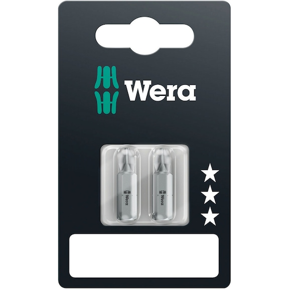WERA PH-Bits 851/1 Z SB PH 2x25 mm 2-piece 05073305001 - Bits for Phillips Screws 851/1 Z SB