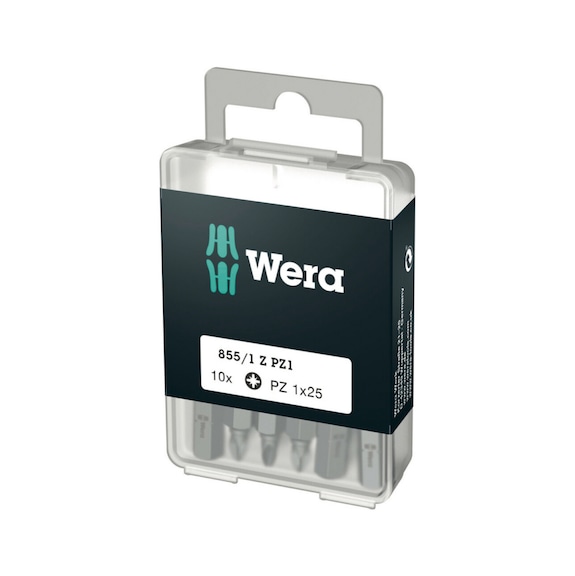 WERA PZ bits 855/1 Z DIY PZ 1x25 mm 05072403001 - Bit set