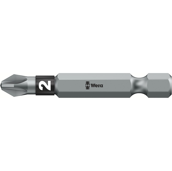 WERA PZ-Bits BiTorsion 855/4 BTZ PZ 2x50 mm 05059922001 - Bit for Pozidriv Screws 855/4 BTZ