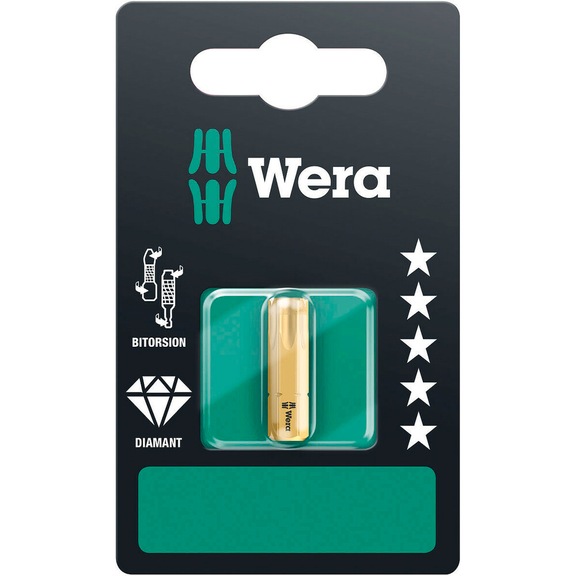 WERA Bit BiTorsion 867/1 BDC SB TX 40x25 mm 05134379001 - Bits for TX Screws 867/1 BDC SB