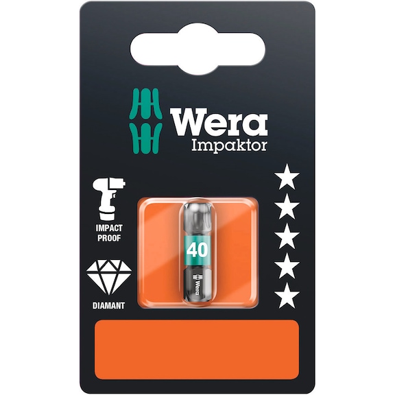 WERA Bit Impactor 867/1 IMP DC SB TX 40x25 mm 05073927001 - Bits for TX Screws 867/1 IMP DC SB