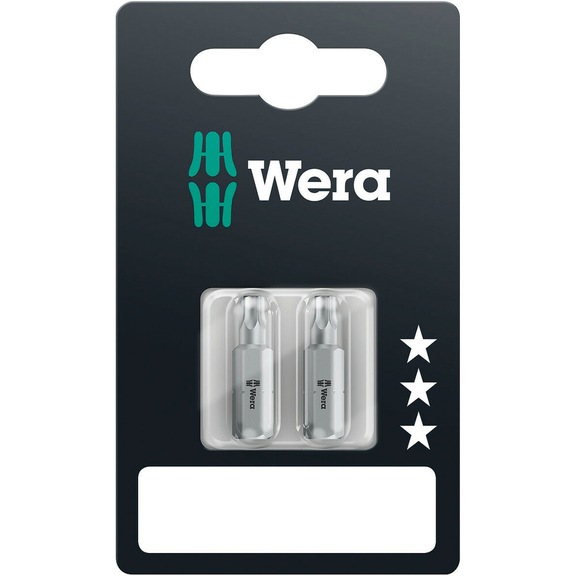 WERA Bit 867/1 SB TX 25x25 mm 2-piece 05073315001 - Bits for TX Screws 867/1 SB