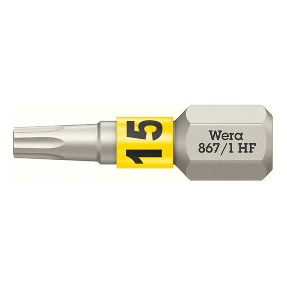 WERA Bit with holding function 867/1 TX HF TX 15x25 mm 05066141001 - Bits for TX Screws 867/1 HF
