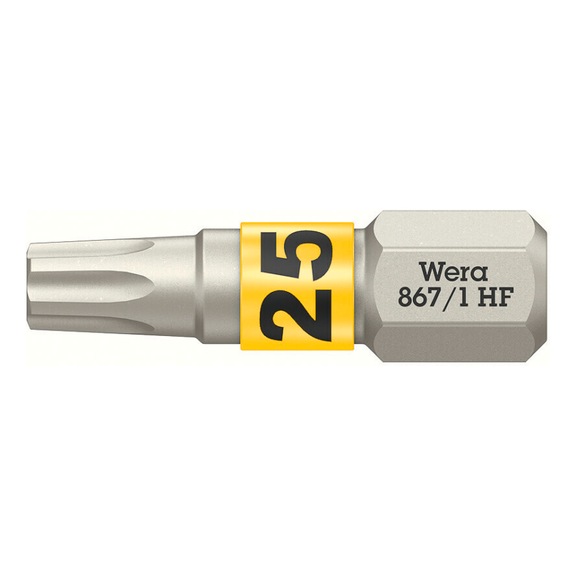 WERA Bit with holding function 867/1 TX HF TX 25x25 mm 05066143001 - Bits for TX Screws 867/1 HF