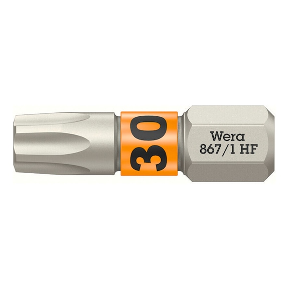 WERA Bit mit Haltefunktion 867/1 TX HF TX 30x25 mm 05066144001 - Bits mit Haltefunktion für TX Schrauben 867/1 HF