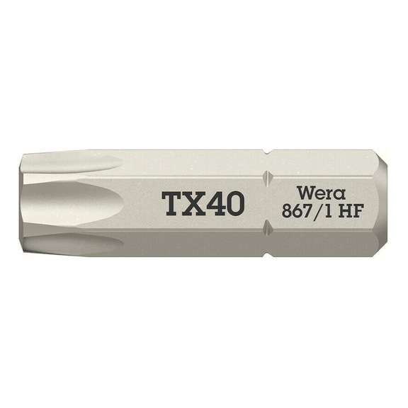 WERA Bit with holding function 867/1 TX HF TX 40x25 mm 05066145001 - Bits for TX Screws 867/1 HF