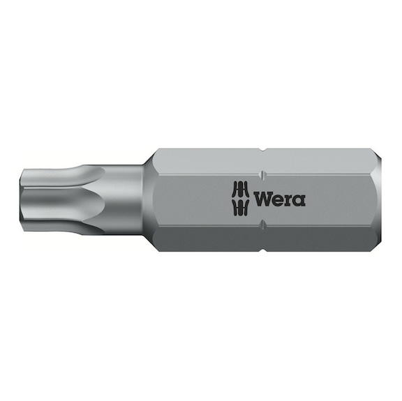 WERA Bit 867/1 Z TX BO with TX 25x25 mm hole 05066515001 - Bits with bore hole for TX screws 867/1 Z BO