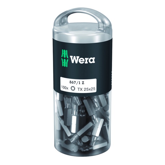 WERA Bit 867/1 TX DIY 100 TX 25x25 mm 05072449001 - Bit set